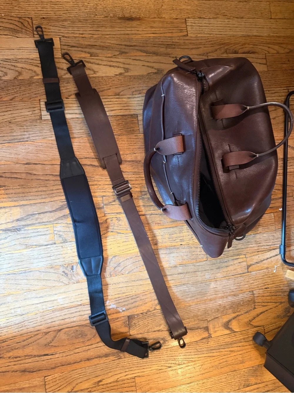 Troubadour Generational Leather Duffle Bag Brown Calfskin weekender $849
